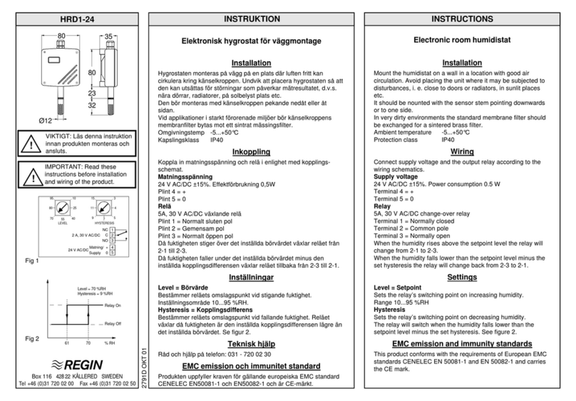 Regin HRD1-24 instructions Regin HRD1-24 instructions