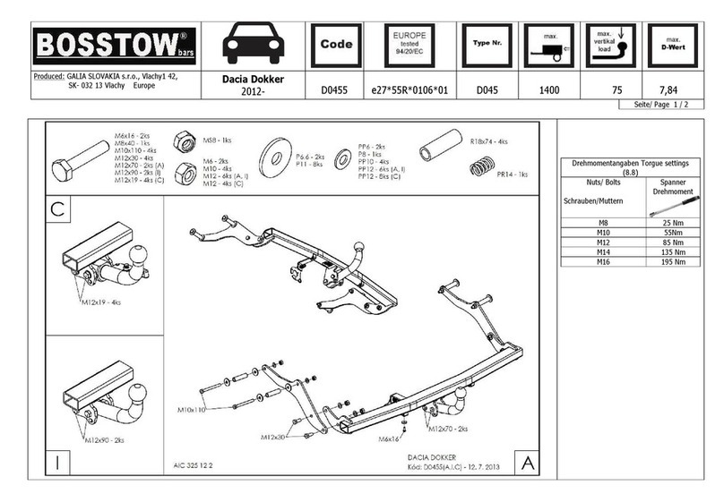 BOSSTOW D0455 quick start guide
