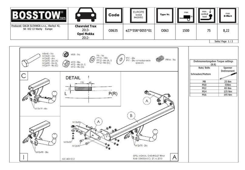 BOSSTOW O0635 quick start guide