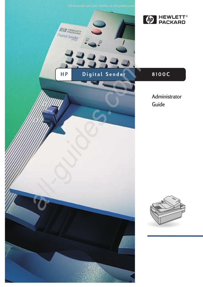 HP Digital Sender 8100C Service manual
