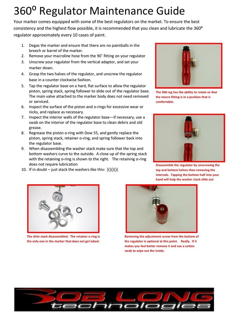 Bob Long Technologies 360 Regulator Operating manual