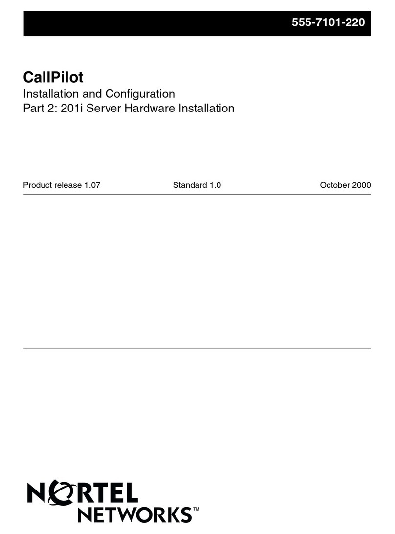 Nortel CallPilot Operating and maintenance instructions