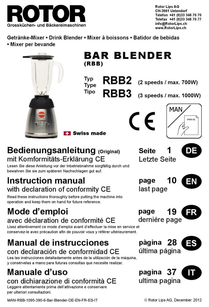 ROTOR RBB2 instruction manual