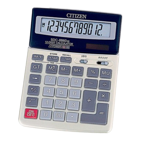 Citizen SDC-8860III instruction manual Citizen SDC-8860III instruction manual