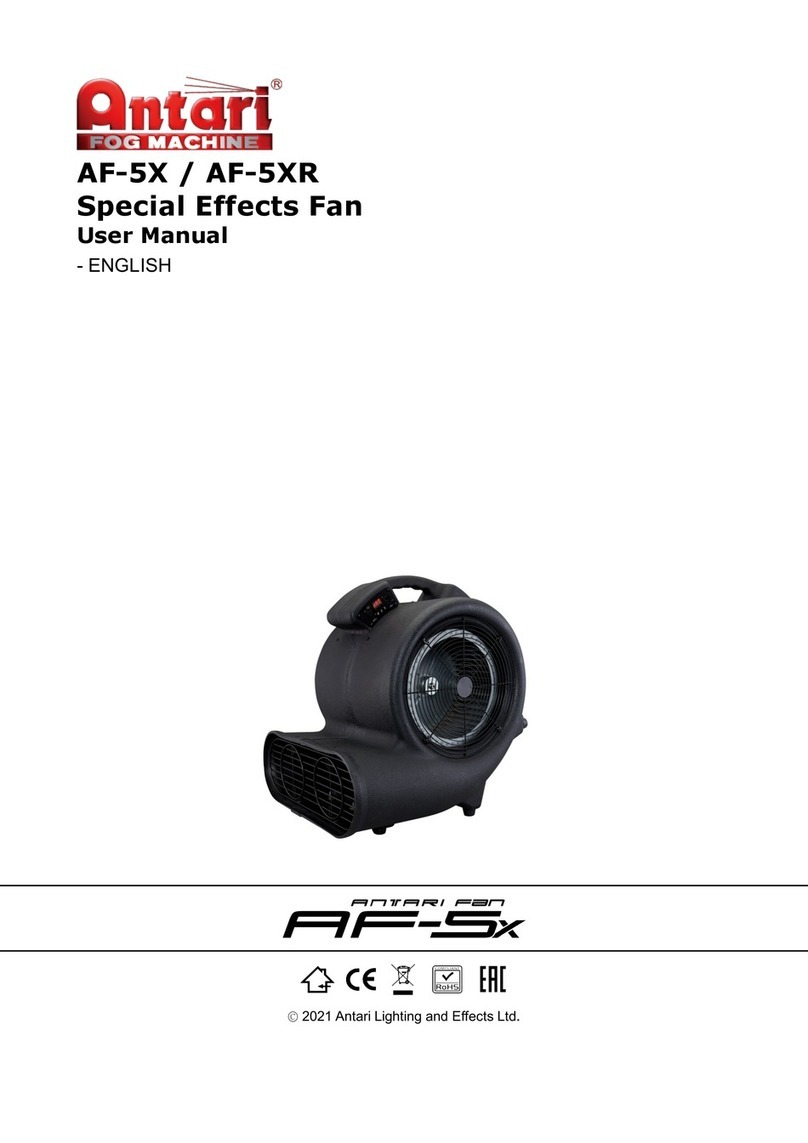 Antari AF-5X user manual