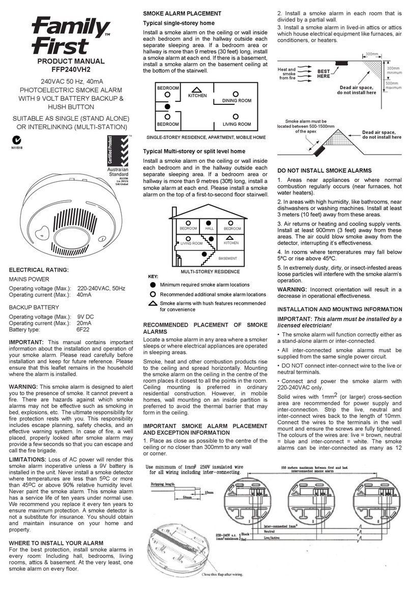 family first FFP240VH2 product manual