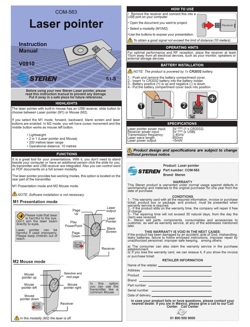Steren COM-563 instruction manual