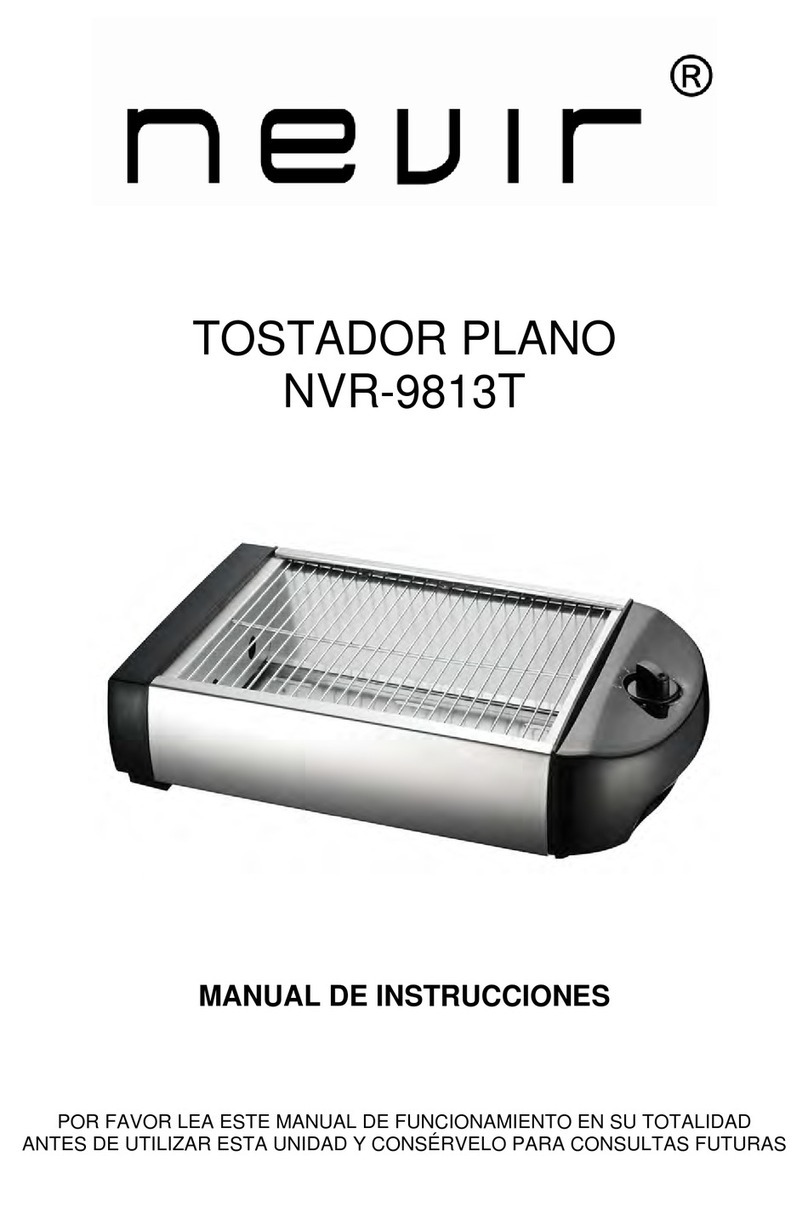 Nevir NVR-9813T instruction manual