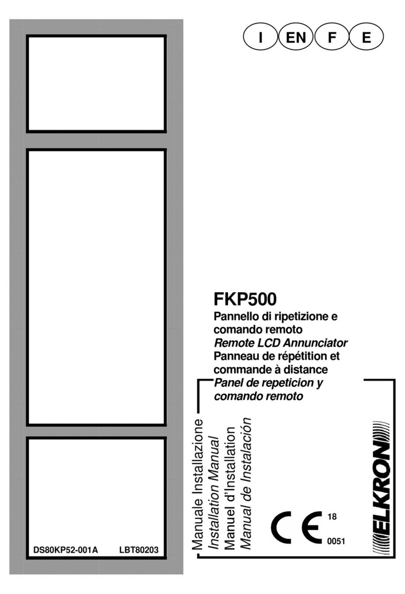 Elkron FKP500 User manual
