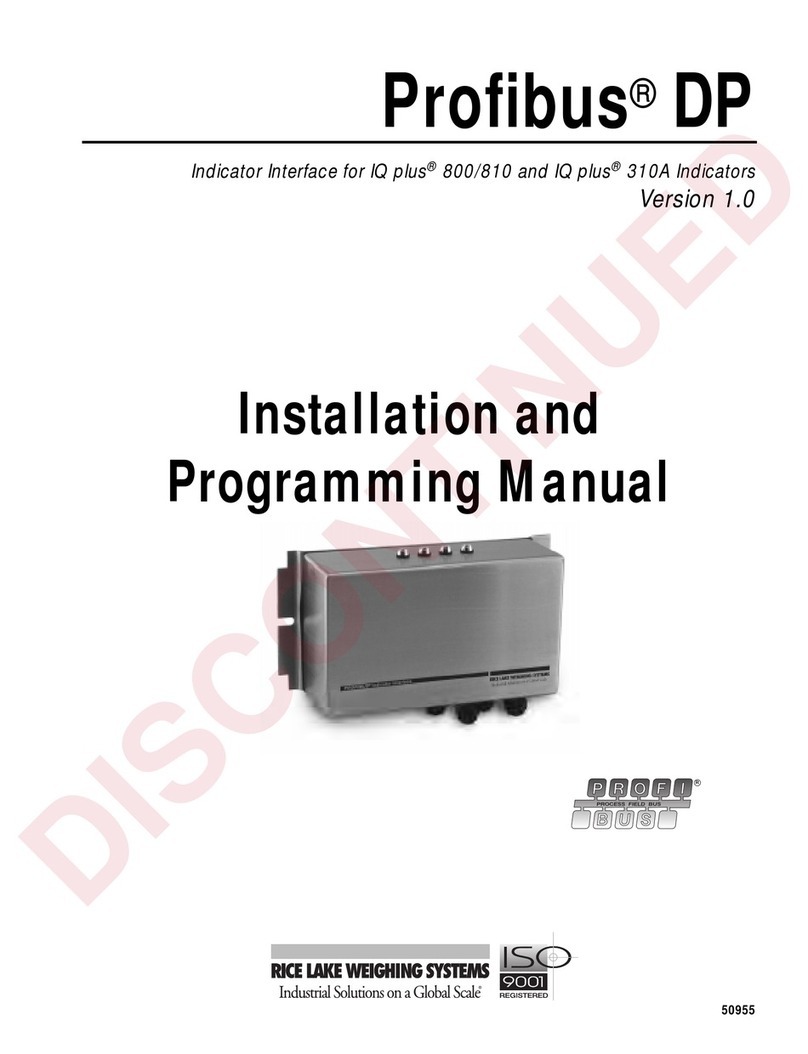 Profibus IQ plus 800 Installation and programming manual