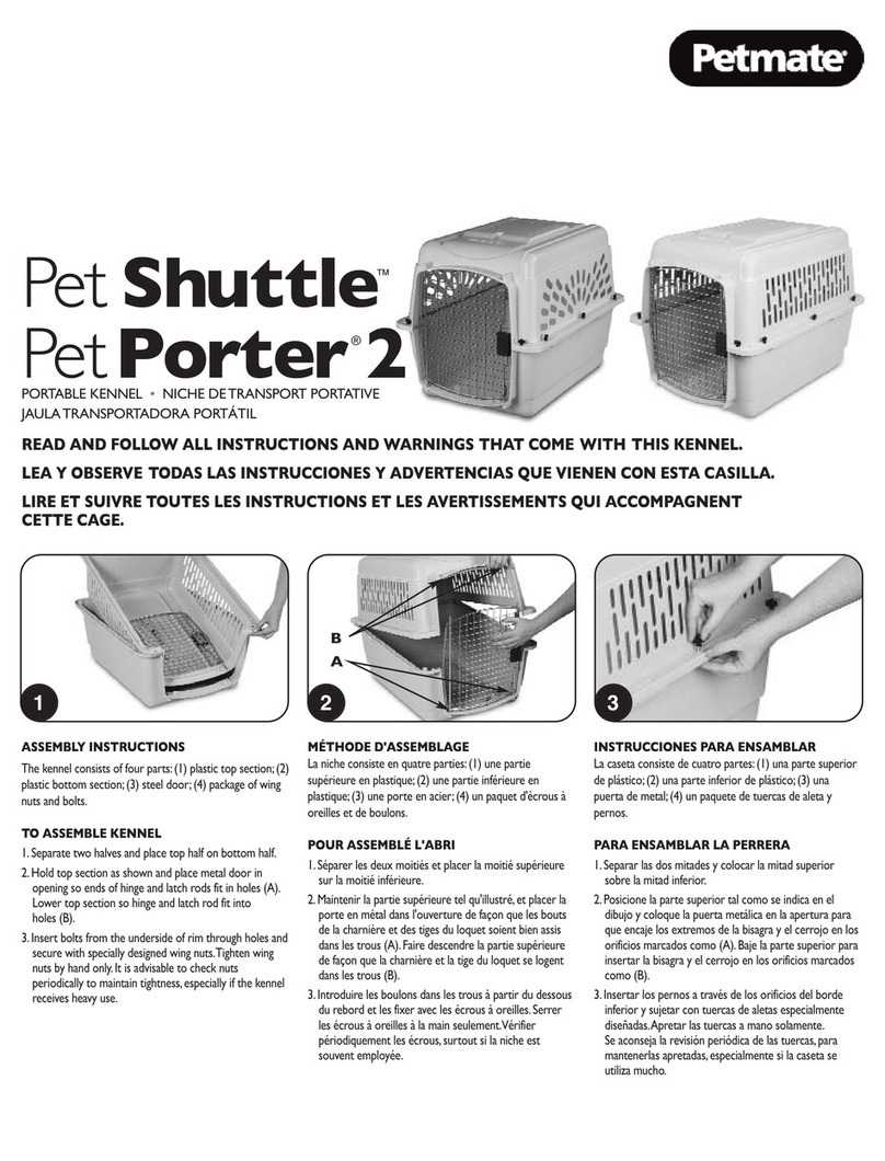 Petmate Pet Shuttle quick start guide