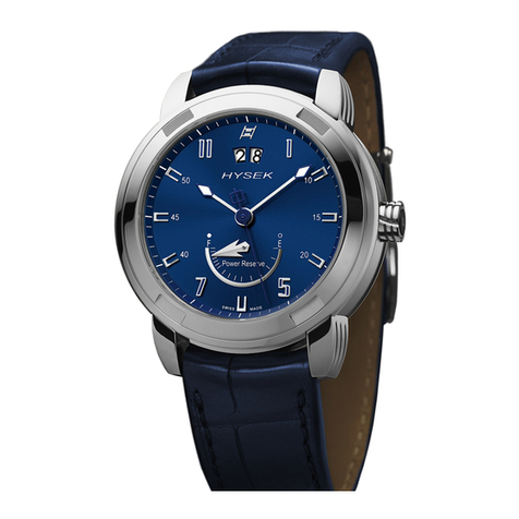 iO POWER RESERVE Hysek Instructions for use