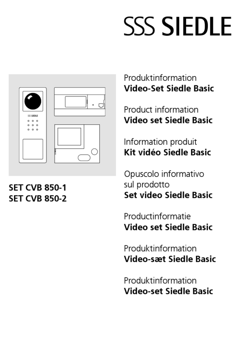 SSS Siedle Basic CVB 850-1 User manual