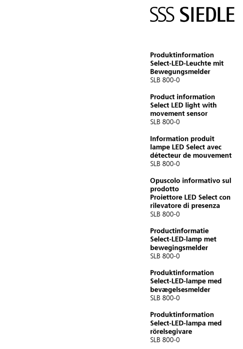 SSS Siedle SLB 800-0 manual