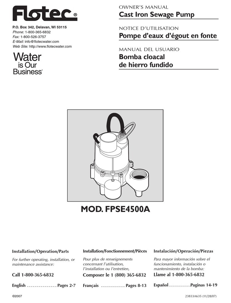 Flotec FPSE4500A User manual