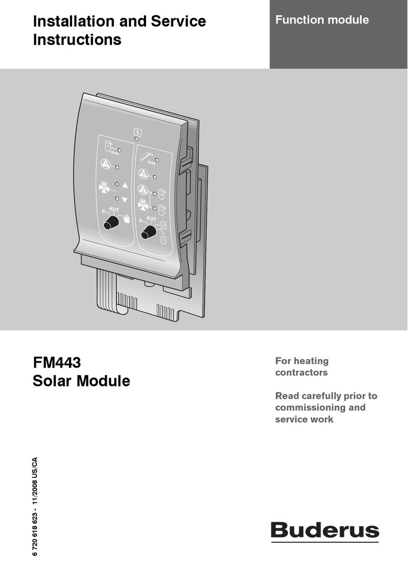 Buderus FM443 Installation and service instructions Buderus FM443 Installation and service instructions