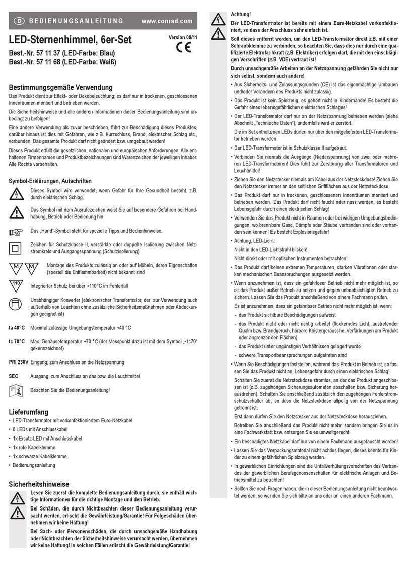 Conrad 57 11 37 User manual