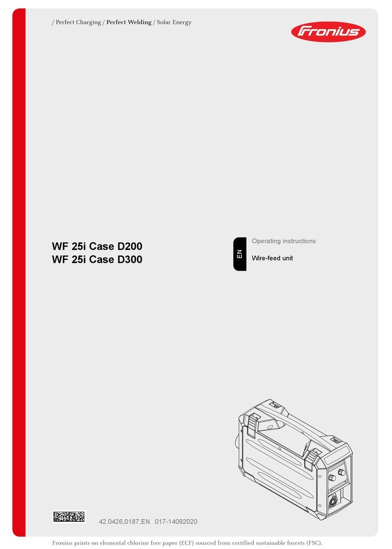 FRO­NIUS WF 25i Case D200 User manual