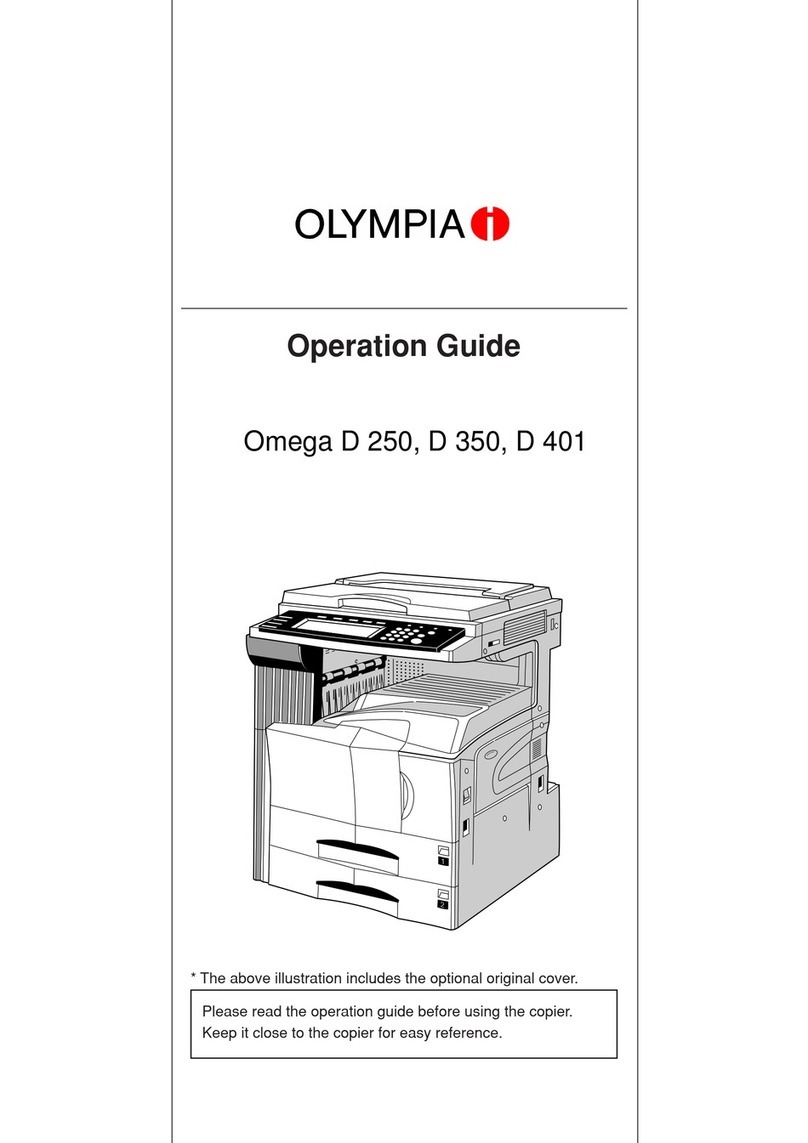 Olympia Omega D 250 Operation guide