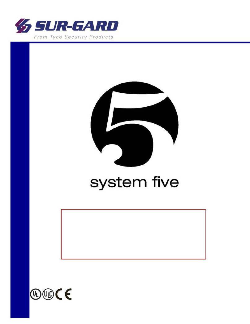 Tyco Security Products Sur-Gard System Five operating manual