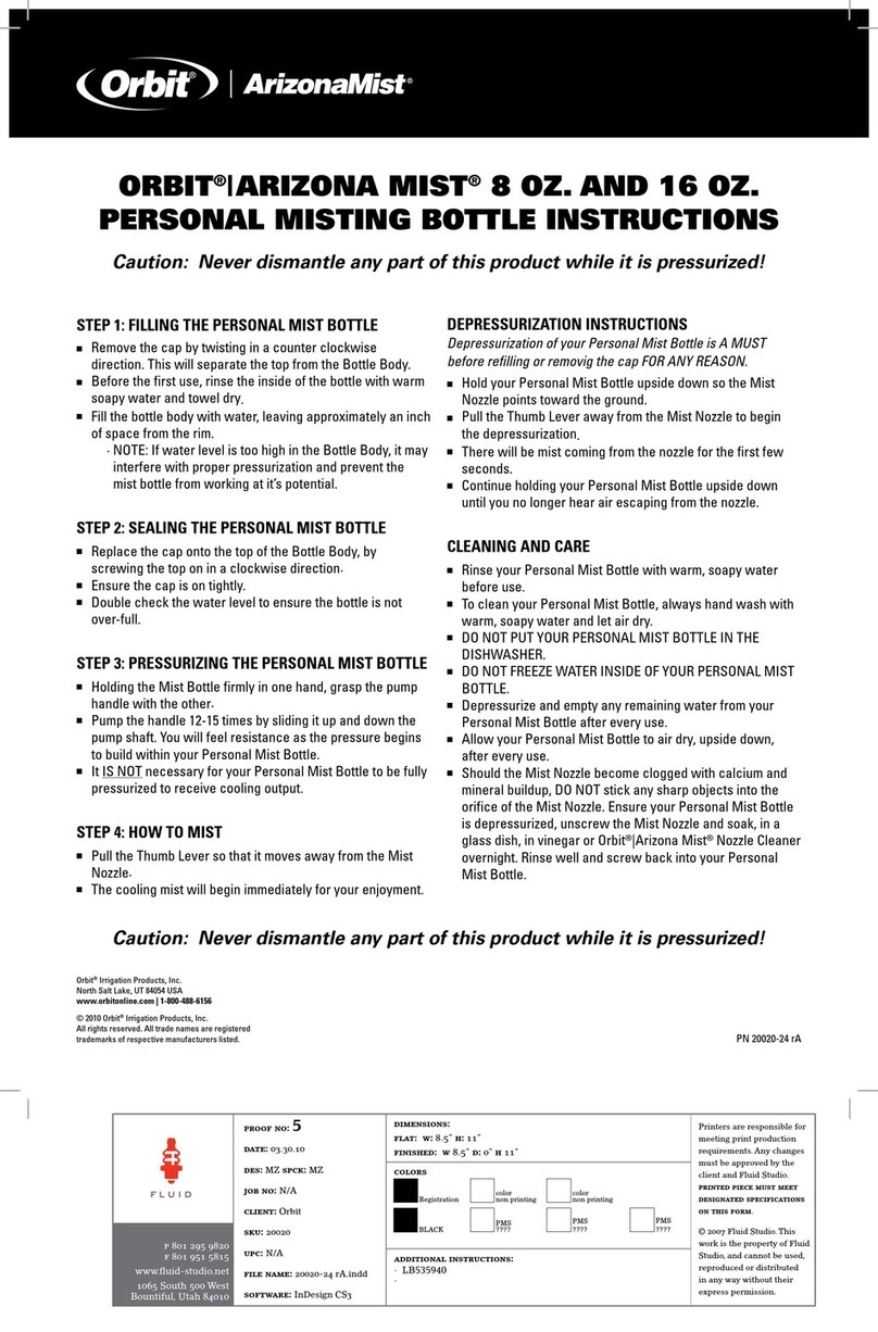 Orbit ArizonaMist User manual Orbit ArizonaMist User manual