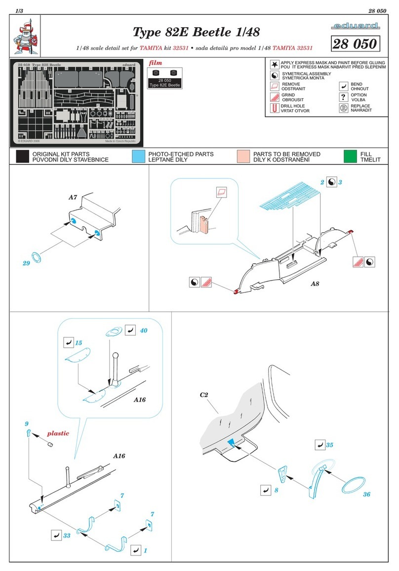 Eduard Type 82E Beetle 1/48 quick start guide Eduard Type 82E Beetle 1/48 quick start guide
