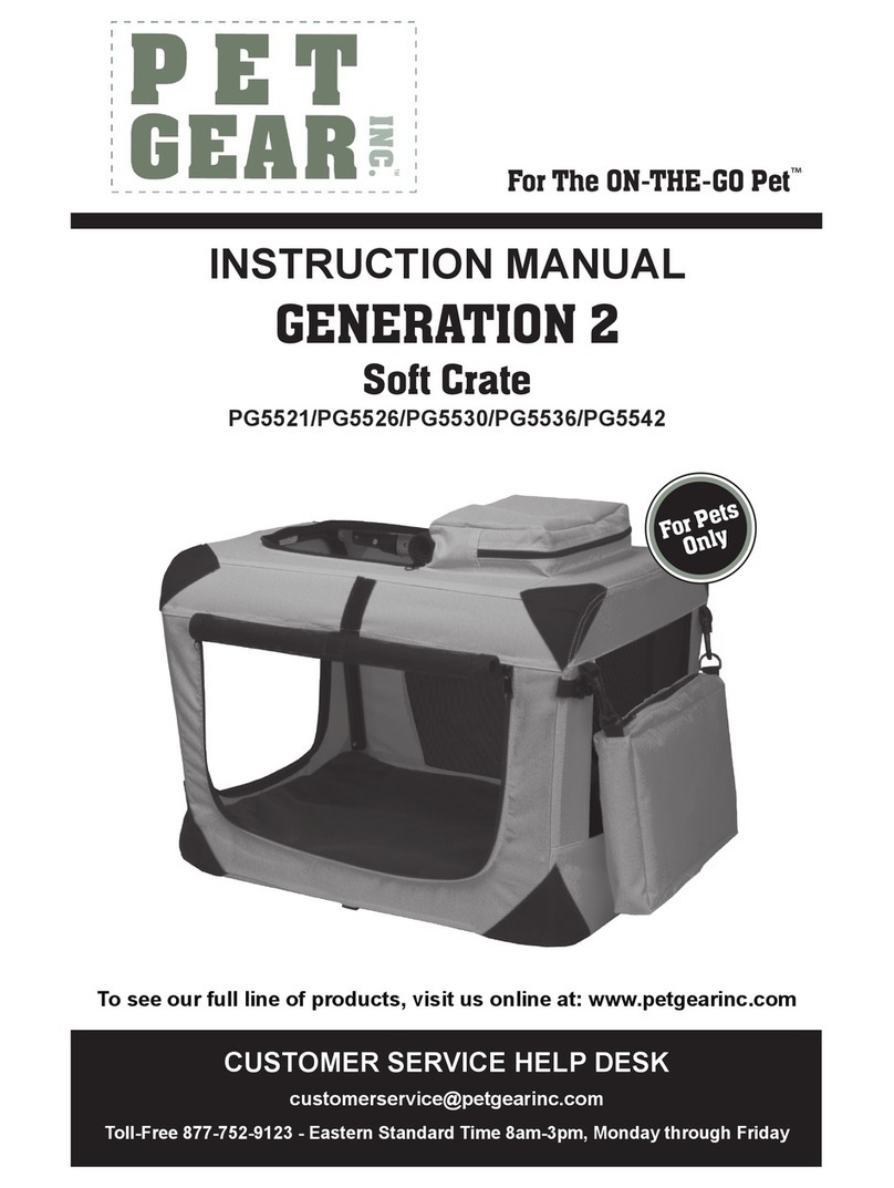 Pet Gear The ON-THE-GO Pet GENERATION 2 instruction manual