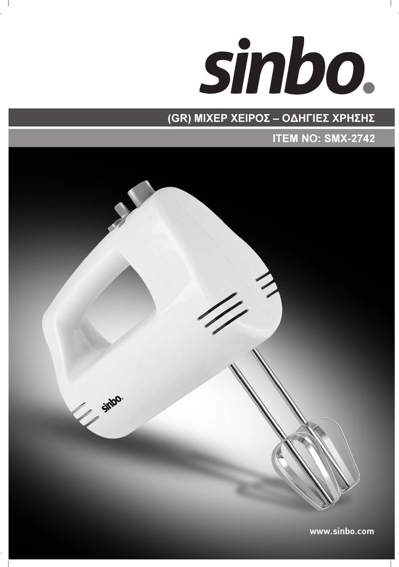 Sinbo SMX-2742 Quick guide