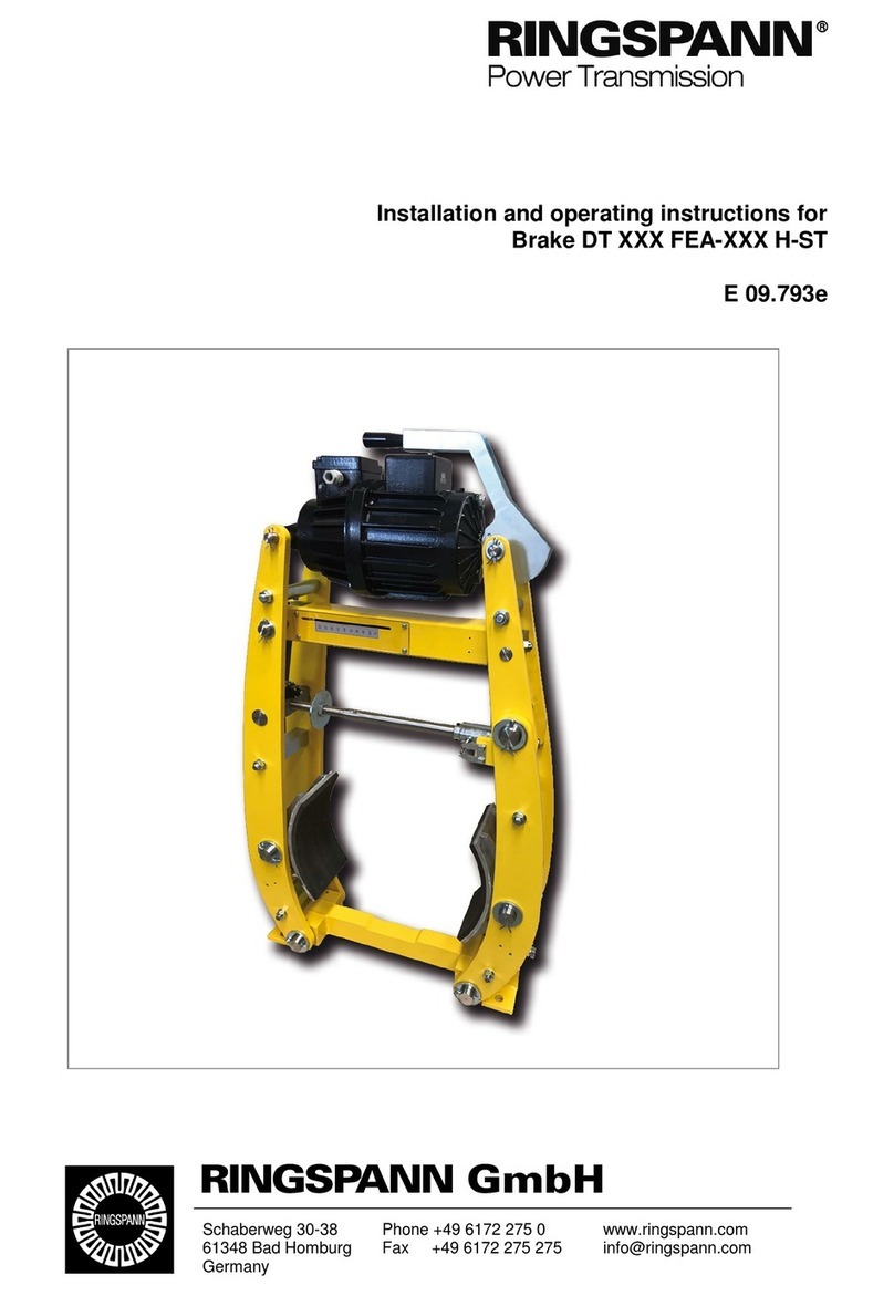 RINGSPANN DT FEA H-ST Series Installation and operating instructions