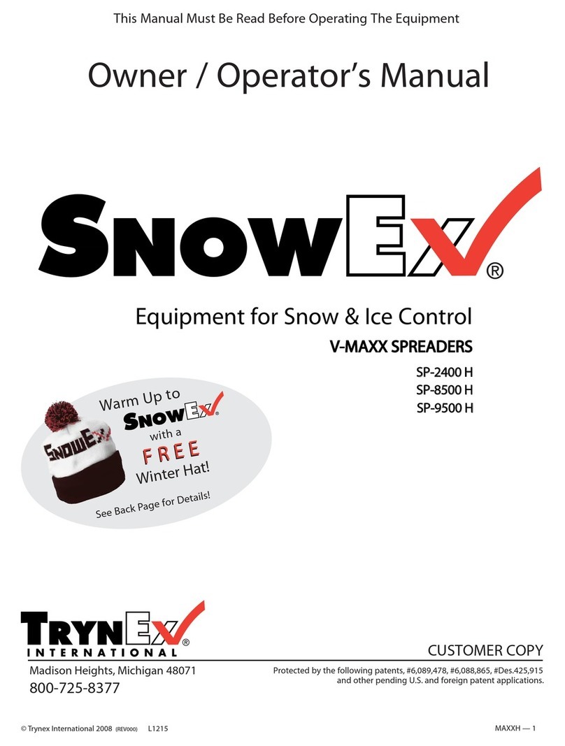 Trynex SnowEx V-MAXX SP-2400 H Owner's manual