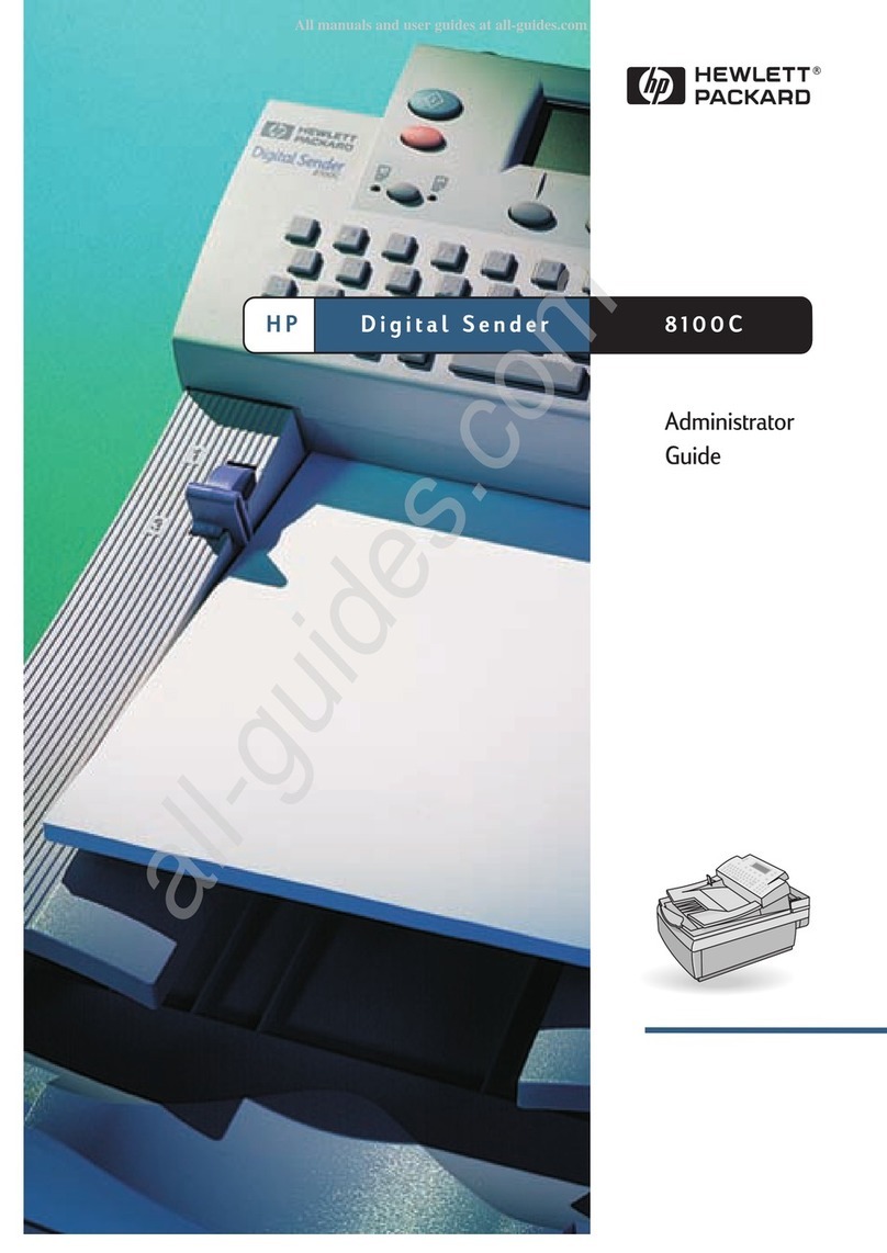 HP Digital Sender 8100C Service manual