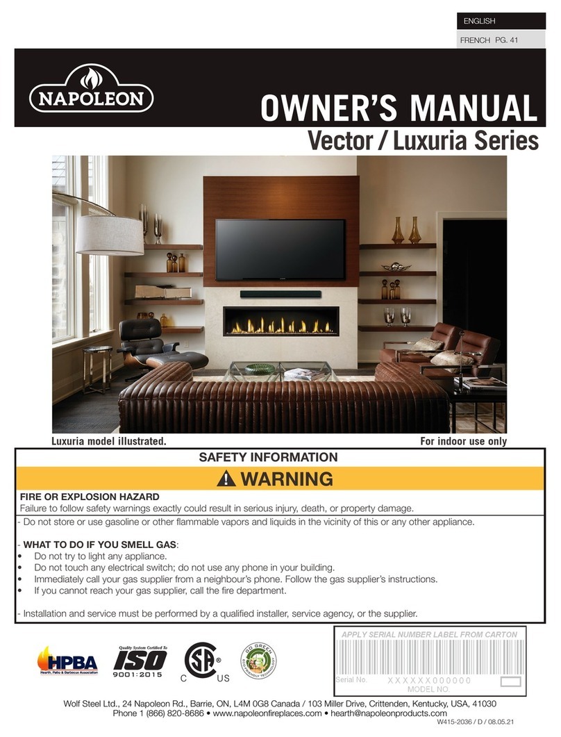 Napoleon Vector Series User manual