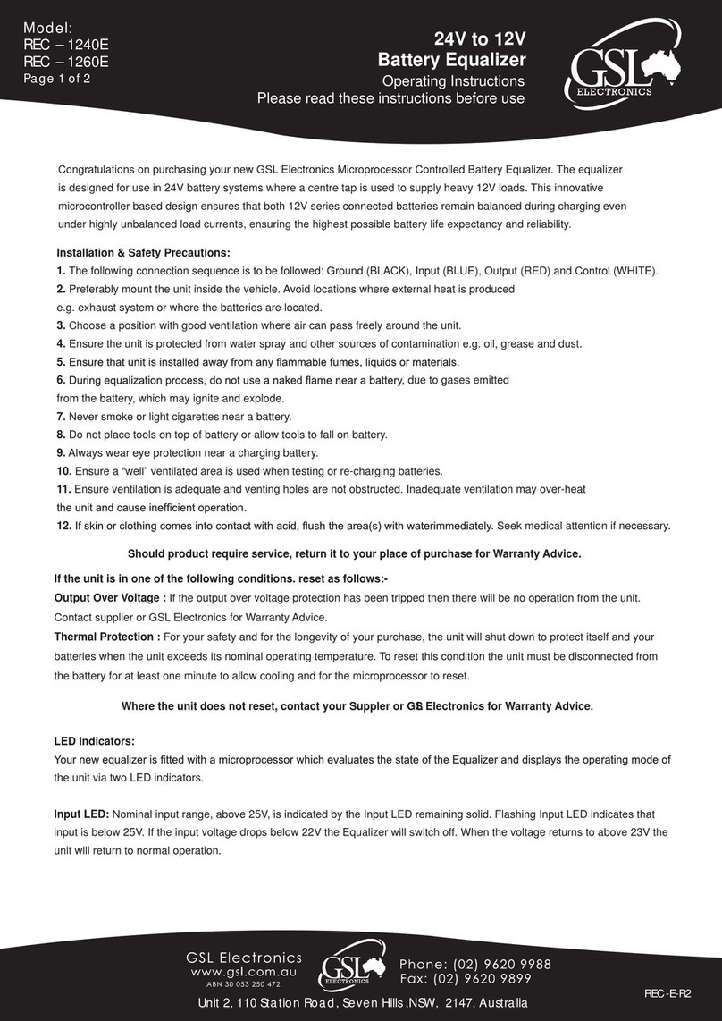 GSL REC – 1240E operating instructions