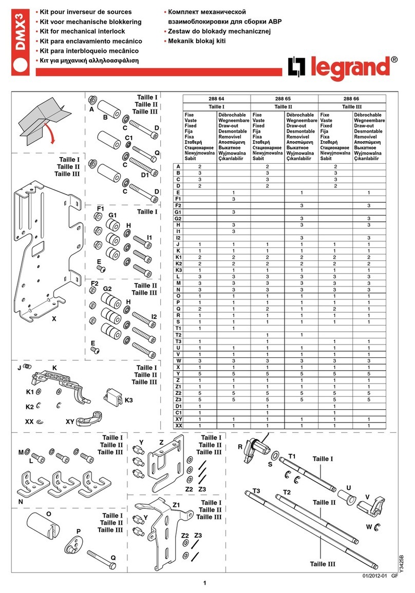 LEGRAND Taille I User manual