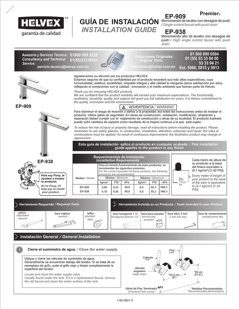 Helvex EP-909 User manual