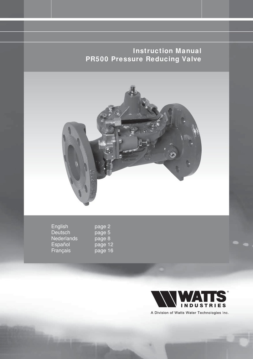 Watts Industries PR500 instruction manual