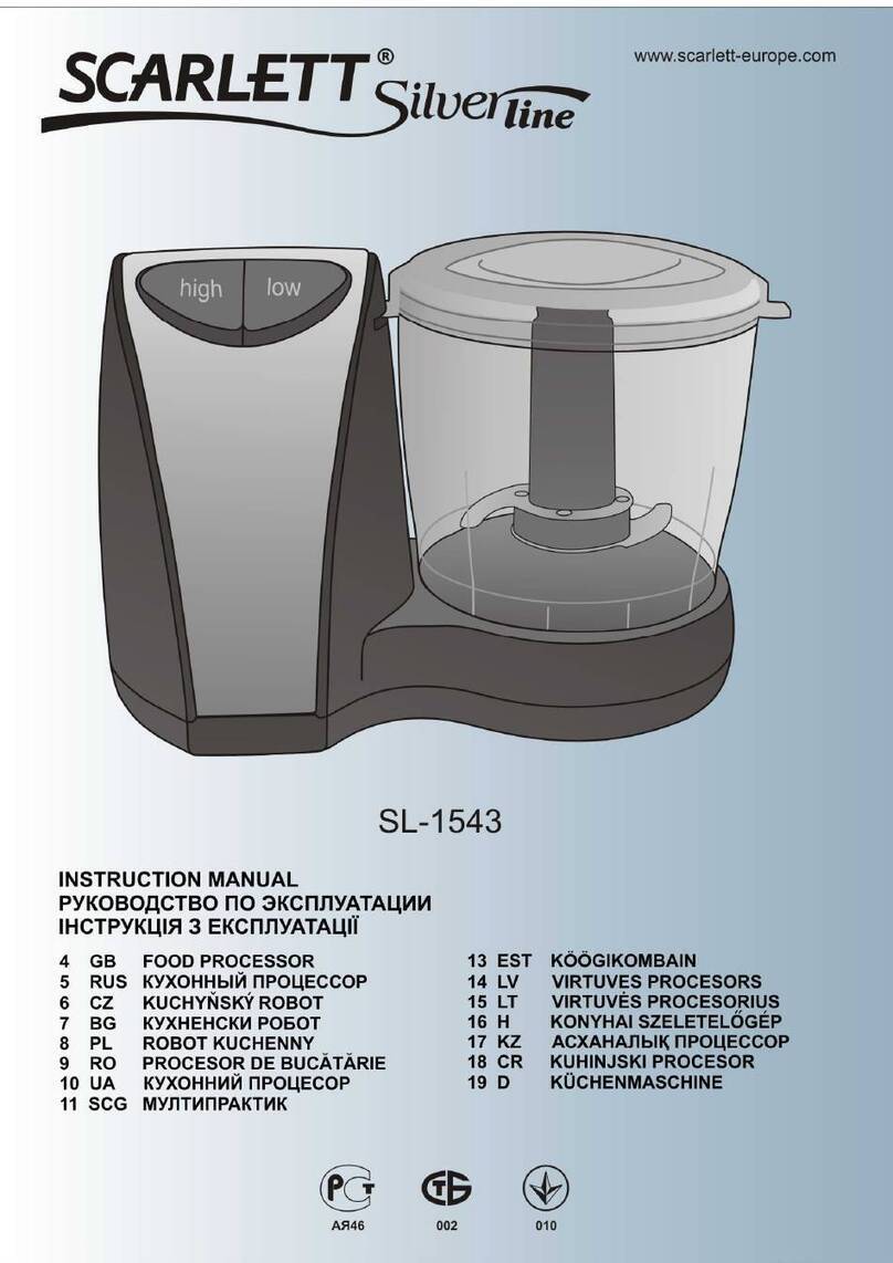 Scarlett Silver Line SL-1543 instruction manual