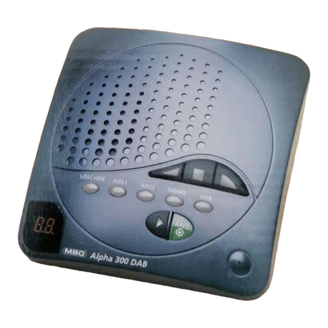 MBO ALPHA 300 DAB instruction manual
