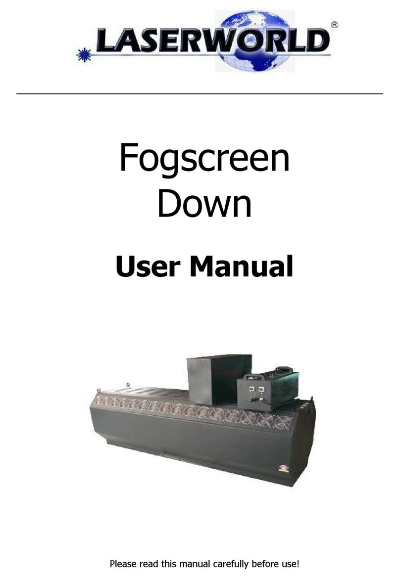Laserworld Fogscreen Down user manual