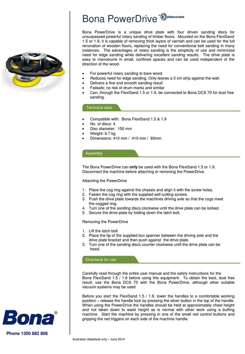Kunzle & Tasin Bona PowerDrive User manual