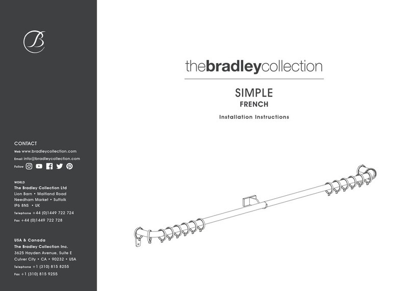 Bradley SIMPLE FRENCH installation instructions