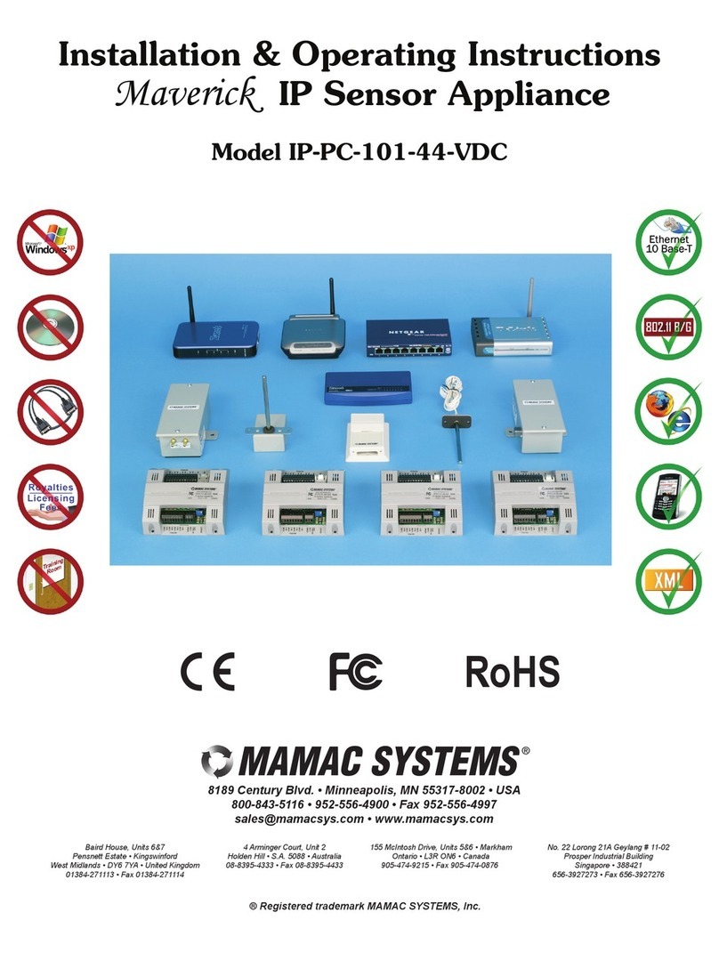 MAMAC SYSTEMS Maverick IP-PC-101-44-VDC Installation & operating instructions MAMAC SYSTEMS Maverick IP-PC-101-44-VDC Installation & operating instructions