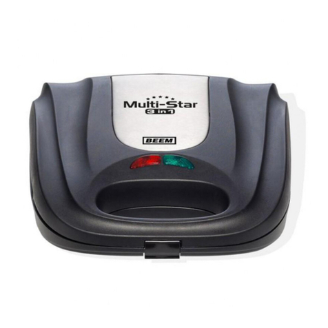 Beem Pro Multi-Grill 3 in 1 user manual