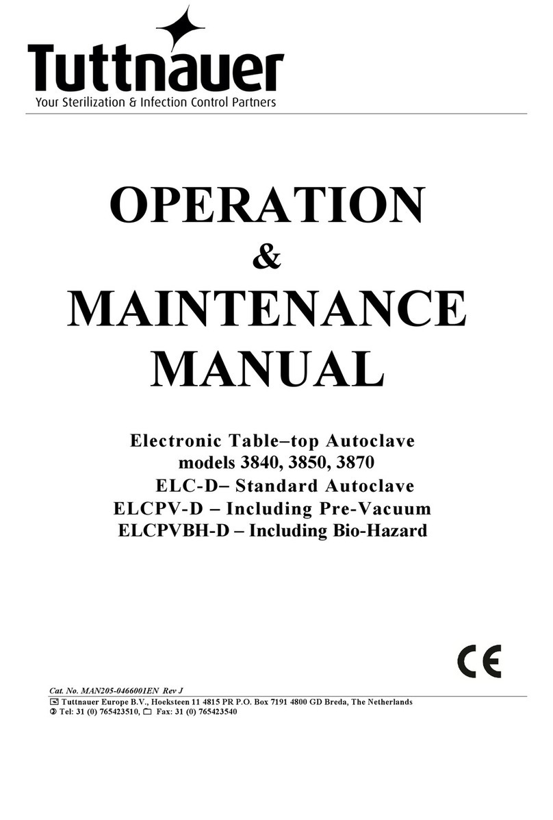Tuttnauer 3840 ELVG-D Manual Tuttnauer 3840 ELVG-D Manual