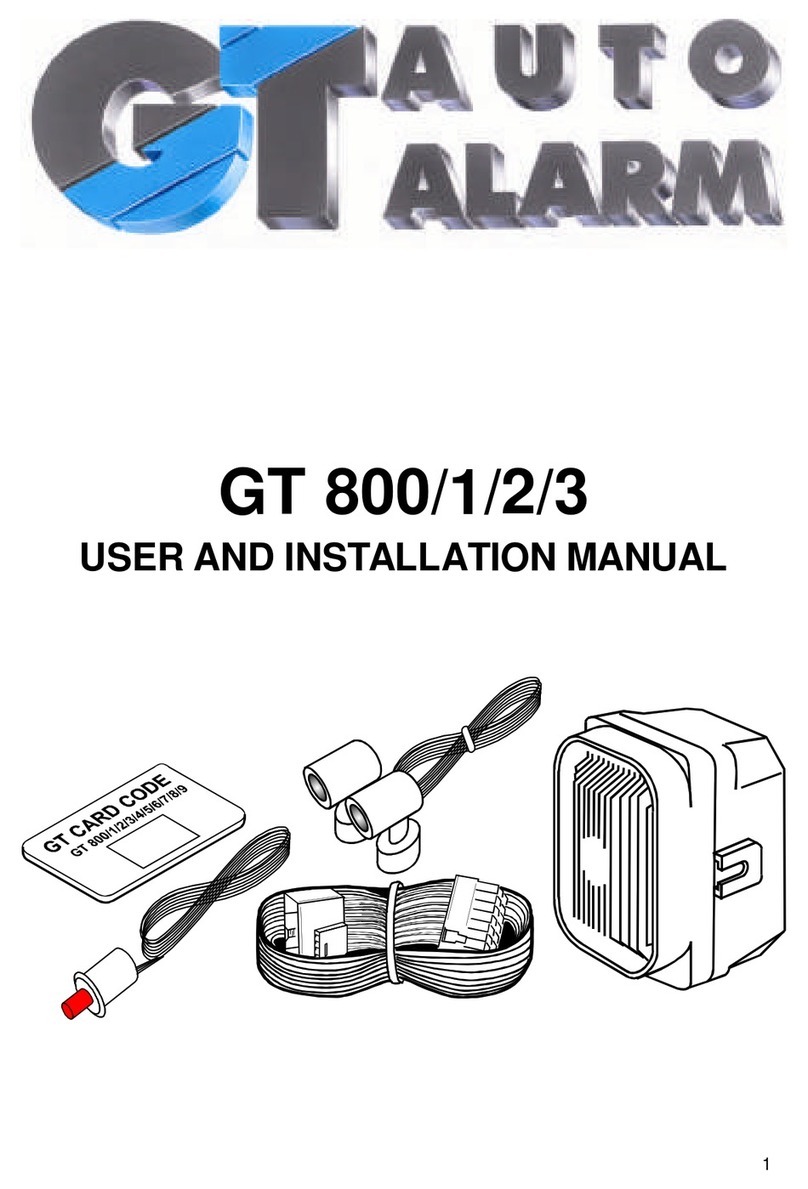 GT ALARM GT 800/1 User and installation manual
