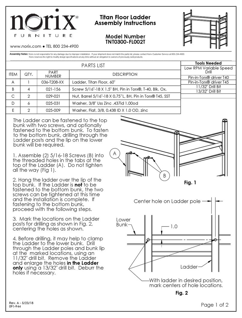 norix TNT0300-FL002T Assembly instruction