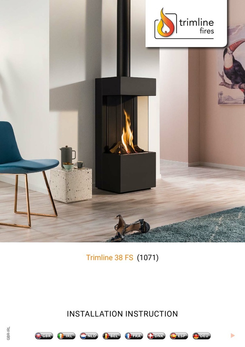 Thermocet Trimline 38 FS Pano mantle Installation instruction