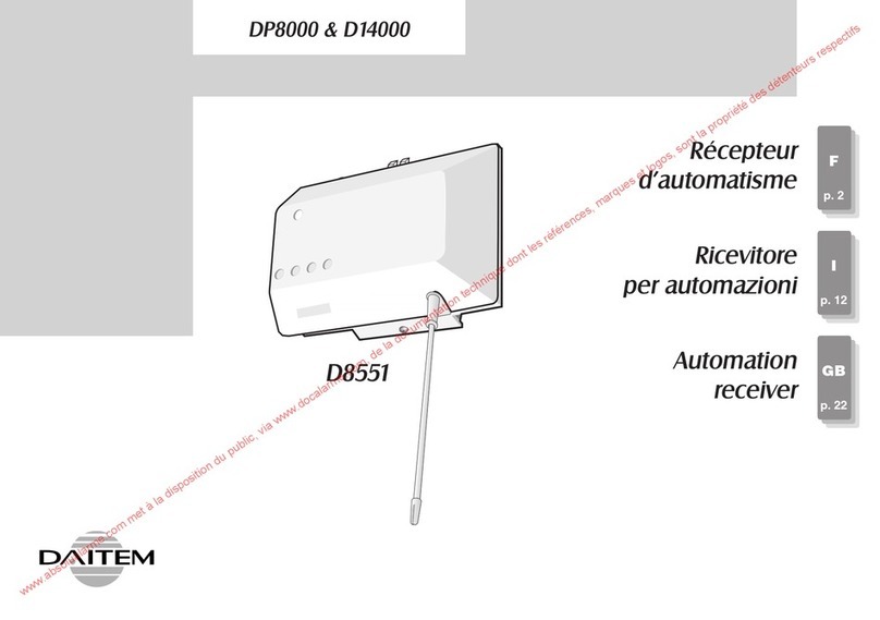 DAITEM DP8000 Series manual