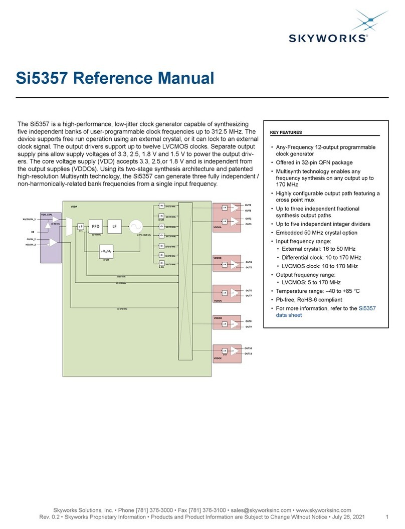 Skyworks Si5357 User manual