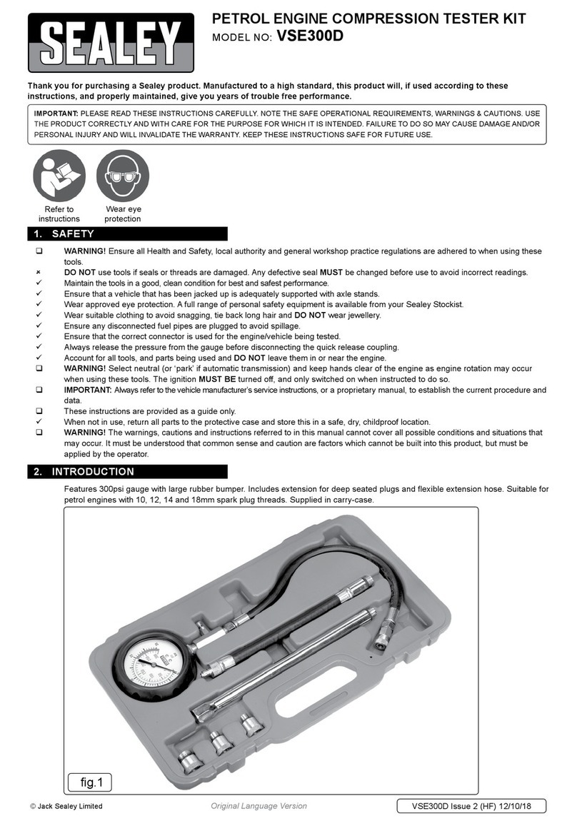 Sealey VSE300D quick start guide